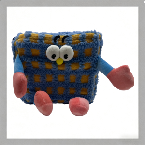 monster storage bin yellow stripes