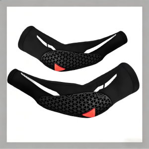 motorcycle outdoor anti collision high elastic sunscreen elbow pads tpe (black)